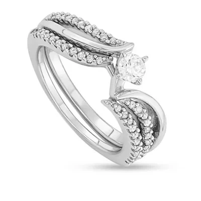 1/2 CTTW 10KW Diamond Bridal Ring