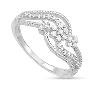 1/4 CTTW Fashion Diamond Ring Sterling Silver