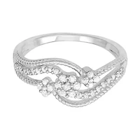 1/4 CTTW Fashion Diamond Ring Sterling Silver