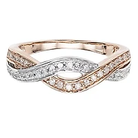 1/ CTTW Fashion Diamond Two Tone Band 10K Gold