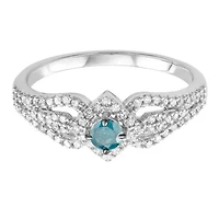 1/2 CTTW Diamond Solitaire Engagement Ring 14KW