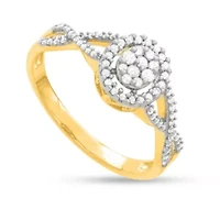 1/4 CTTW Diamond Cluster Ring 10KY
