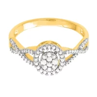 1/4 CTTW Diamond Cluster Ring 10KY