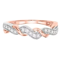1/5 CTTW Interwine Fashion Diamond Ring 10K Two Tone
