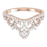 3/8 CTTW Diamond Tiara Ring Two-Tone 10K Gold