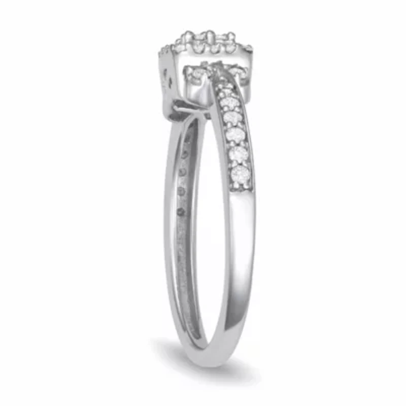 0.25CTTW Diamond Ring Sterling Silver