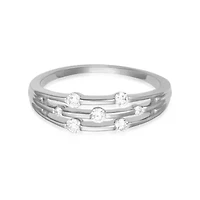 Lab Created 0.25CTTW 7 STONE DIAMOND RING 10KW