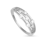 Lab Created 0.25CTTW 7 STONE DIAMOND RING 10KW