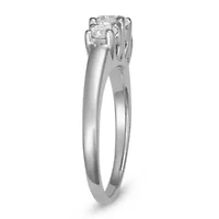 Lab Created 1.00CTTW 3 STONE DIAMOND RING 10KW