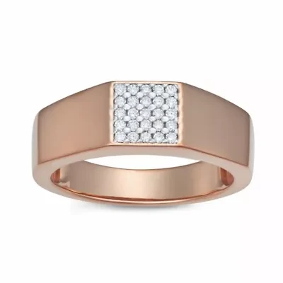 Lab Created 0.25CTTW DIAMOND MENS RING GOS