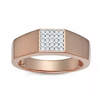 Lab Created 0.25CTTW DIAMOND MENS RING GOS