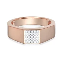 Lab Created 0.25CTTW DIAMOND MENS RING GOS