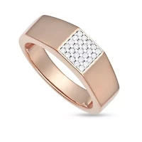 Lab Created 0.25CTTW DIAMOND MENS RING GOS
