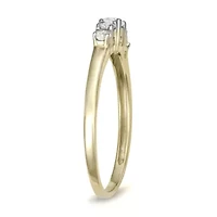 Lab Created 0.30CTTW 5 STONE DIAMON RING 10KY