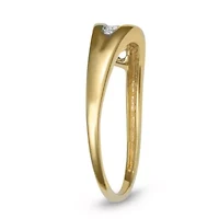 Lab Created 0.25CTTW DIAMOND JOURNEY RING 10KY