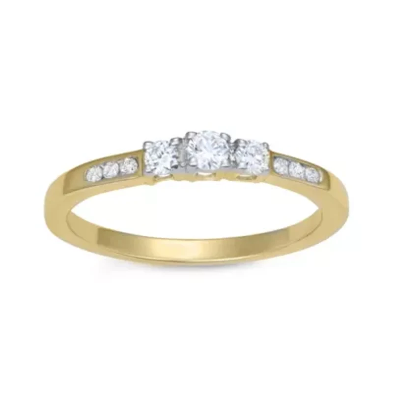 Lab Created 0.25CTTW  DIAMOND RING 10KY