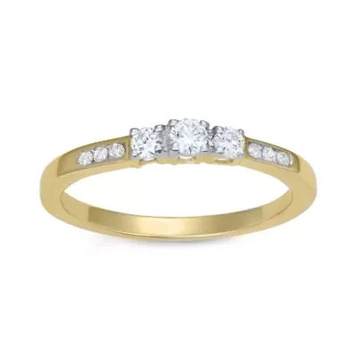 Lab Created 0.25CTTW  DIAMOND RING 10KY
