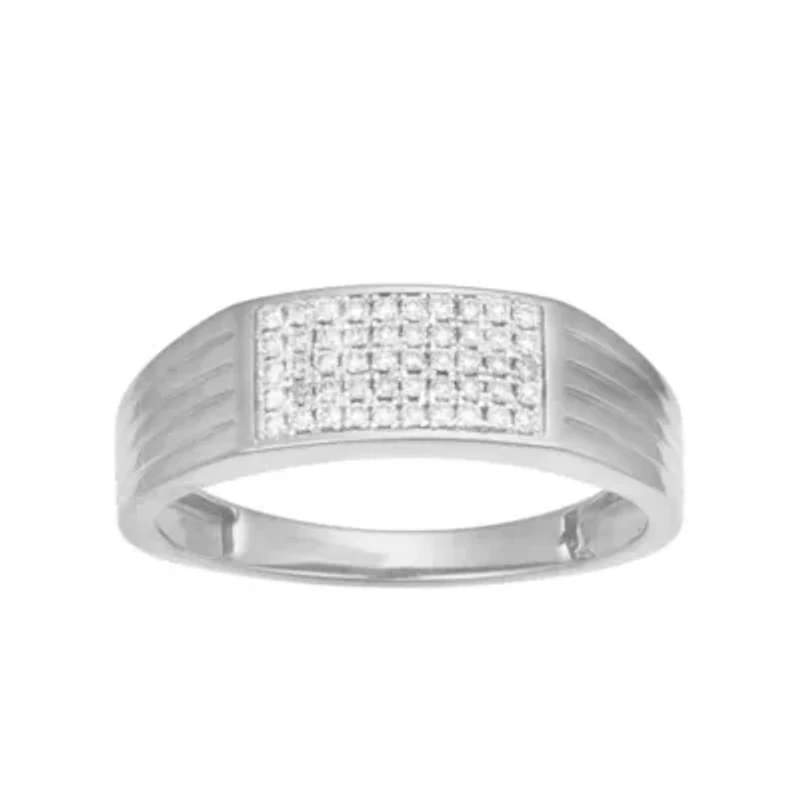 Lab Created 0.25CTTW DIAMOND MENS RING GOS