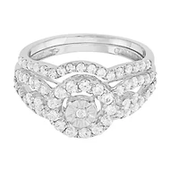 1 CTTW Solitaire Look Bridal Ring Set 10KW