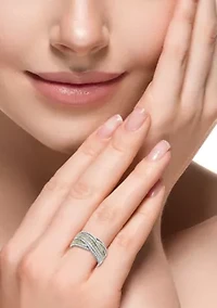 Diamond Ring Sterling Silver