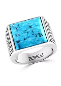 Turquoise Ring in Sterling Silver