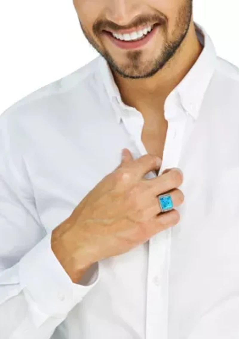 Turquoise Ring in Sterling Silver