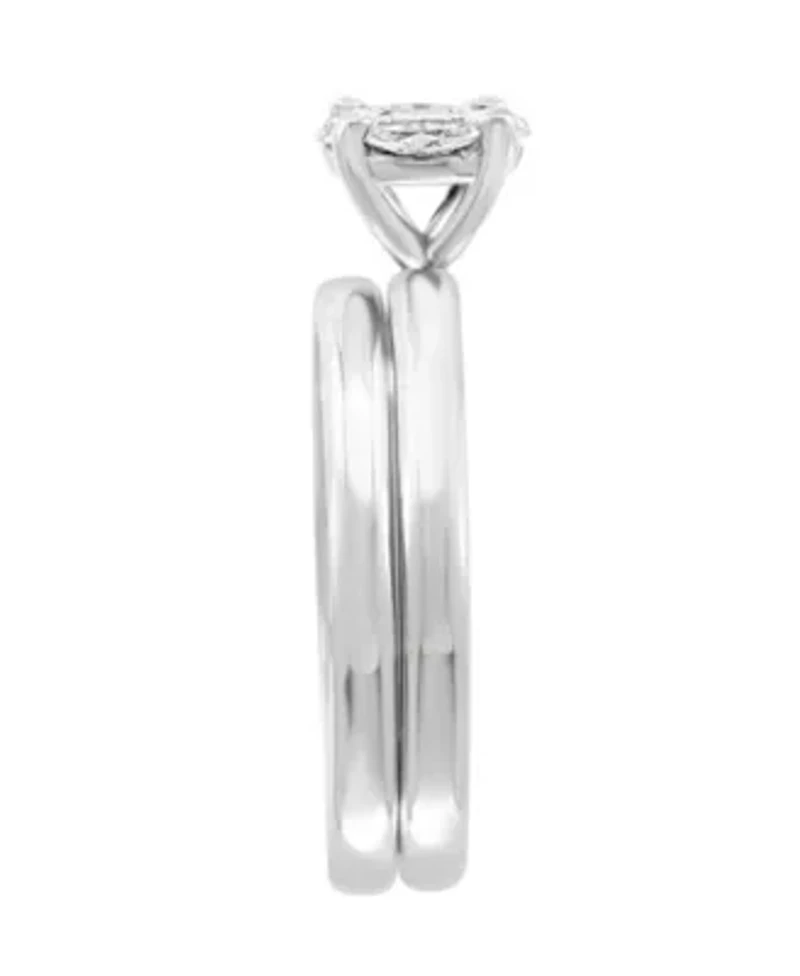Diamond Ring Set In 14K White Gold
