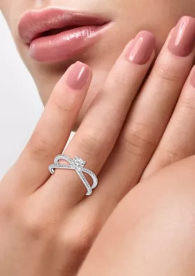 Diamond Ring in 14K White Gold