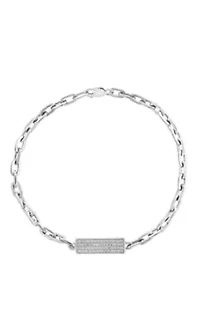 Diamond Bracelet in Sterling Silver