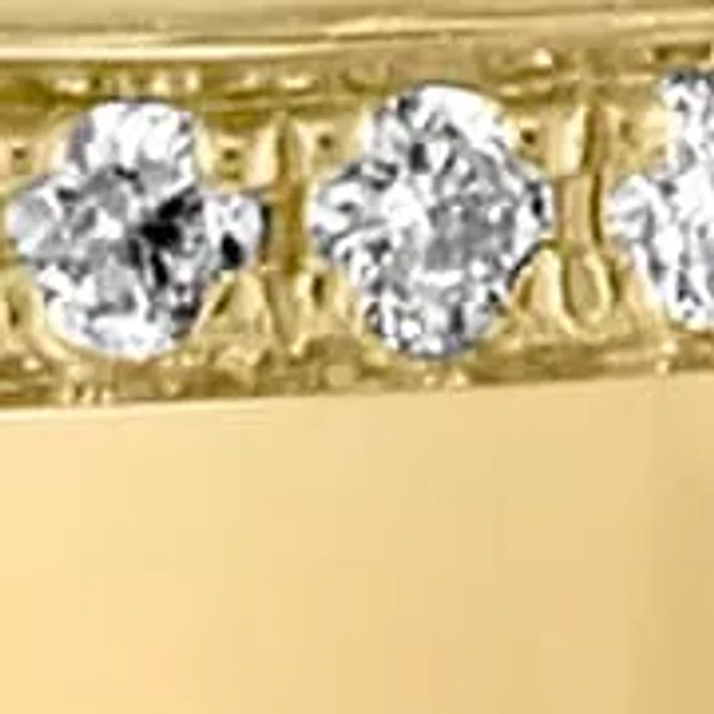 Diamond Earrings in 14K Yellow Gold