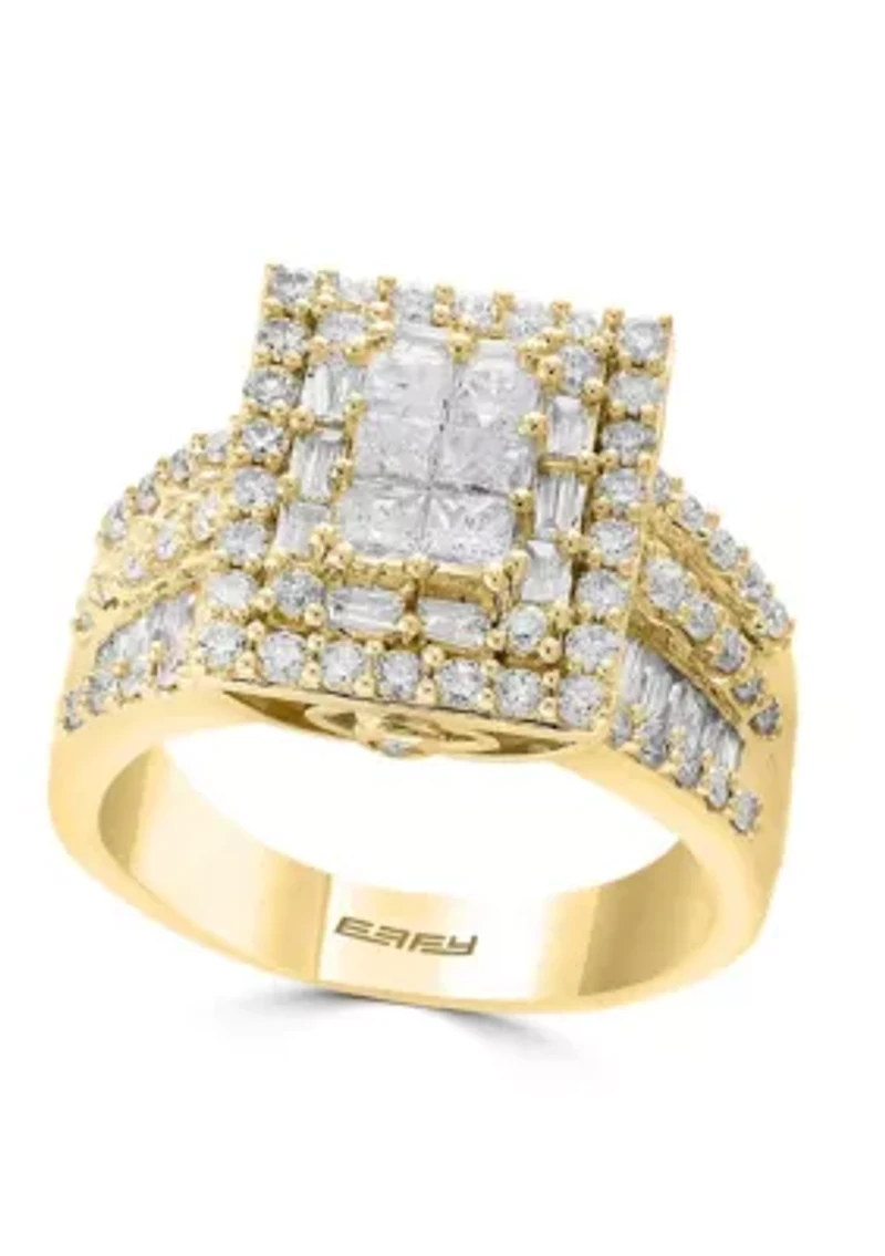 Diamond Ring in 14K Yellow Gold