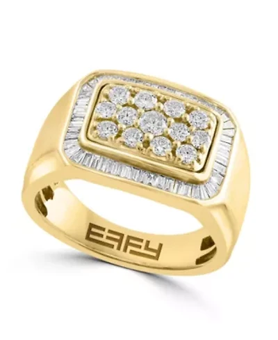 Diamond Ring In 10K Yellow Gold