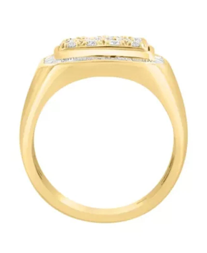Diamond Ring In 10K Yellow Gold