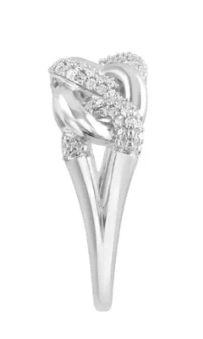 Diamond Ring in Sterling Silver