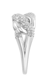 Diamond Ring in Sterling Silver