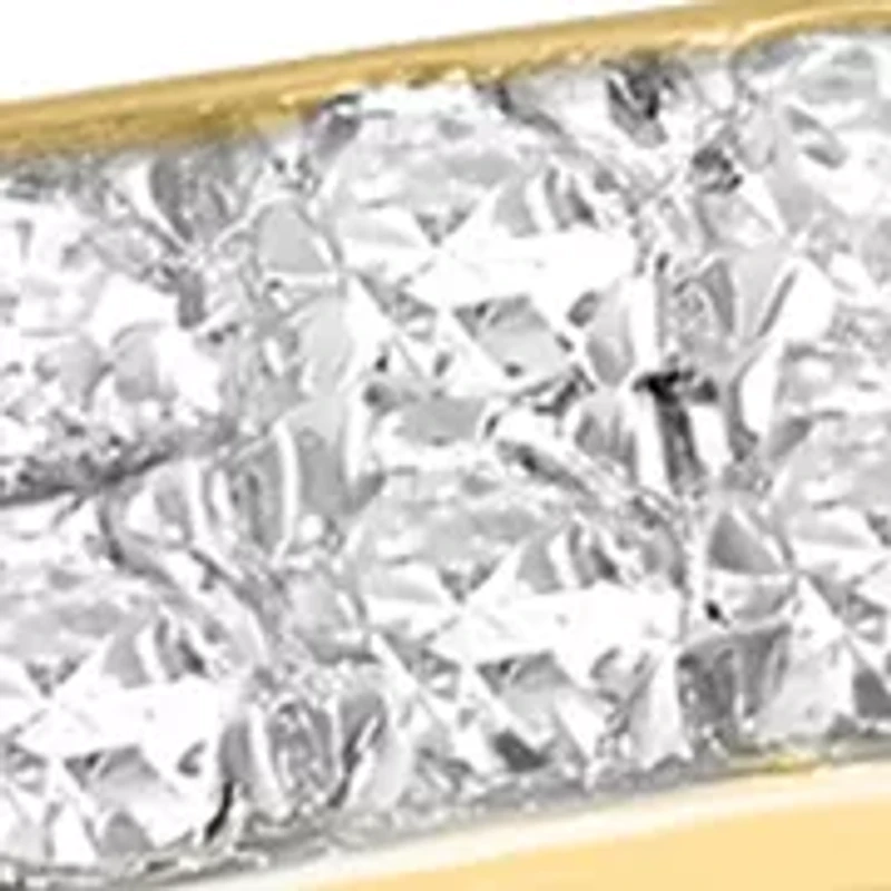 Sterling Silver & 14K Yellow Gold Plated Diamond Ring