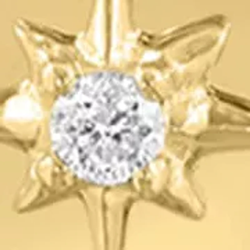 Diamond Pendant in 14K Yellow Gold