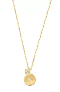 Diamond Pendant in 14K Yellow Gold