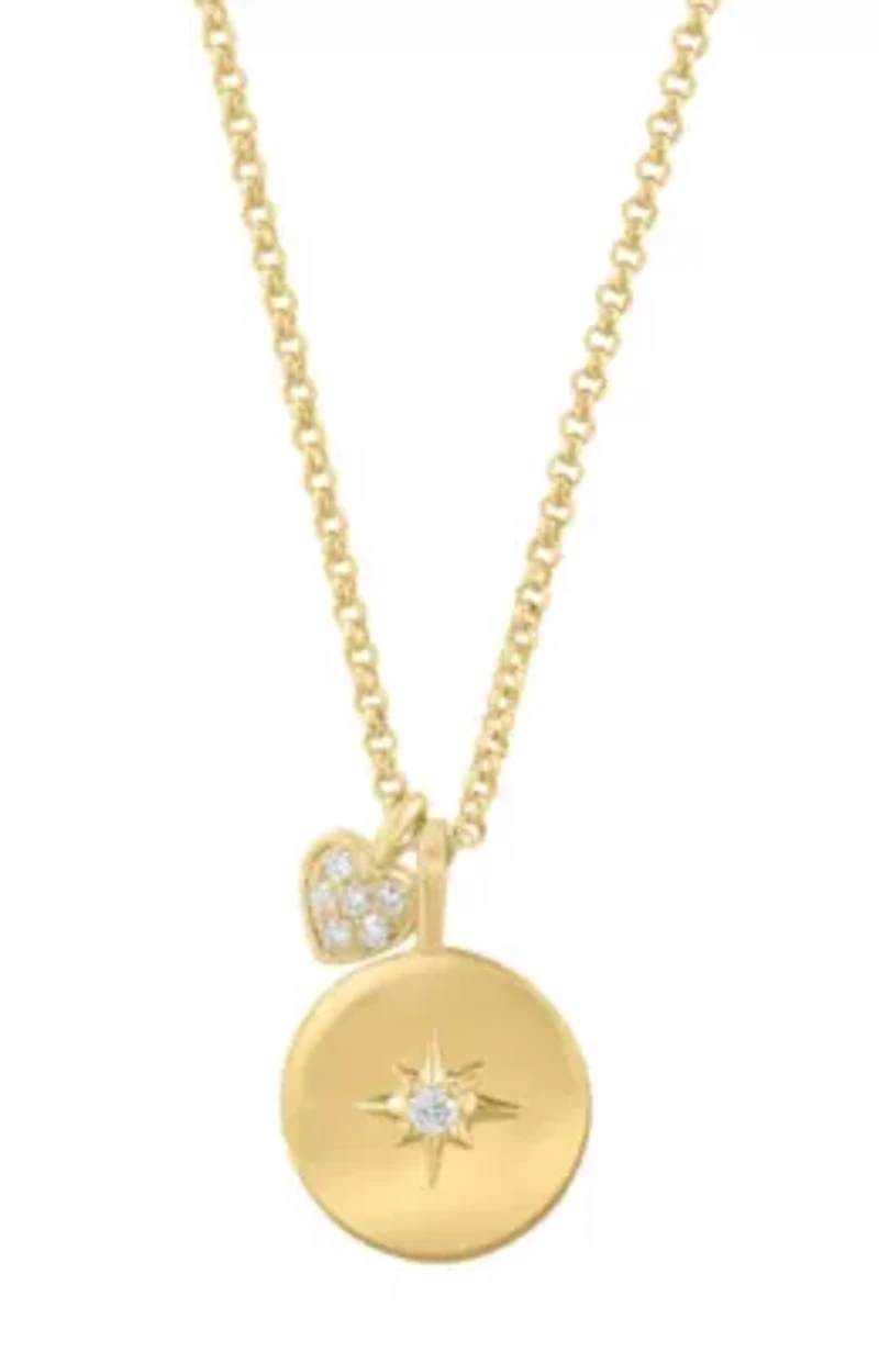 Diamond Pendant in 14K Yellow Gold