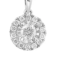Diamond Pendant in Sterling Silver