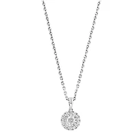 Diamond Pendant in Sterling Silver