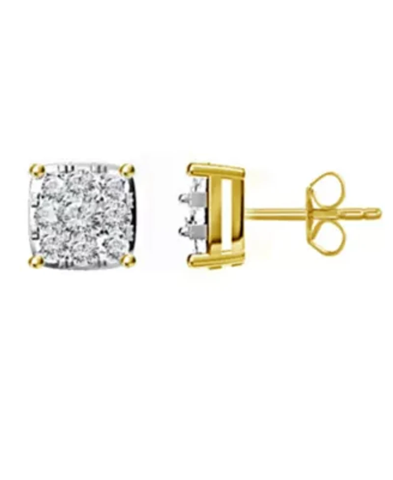 Ctw Diamond Earring in 14k Yellow gold