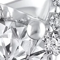 Ctw Diamond Earring in 14k white gold