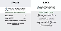 Lab Created 1/4Ctw LAB GROWN DIAMOND Stud Earrings Set in 925 Sterling Silver