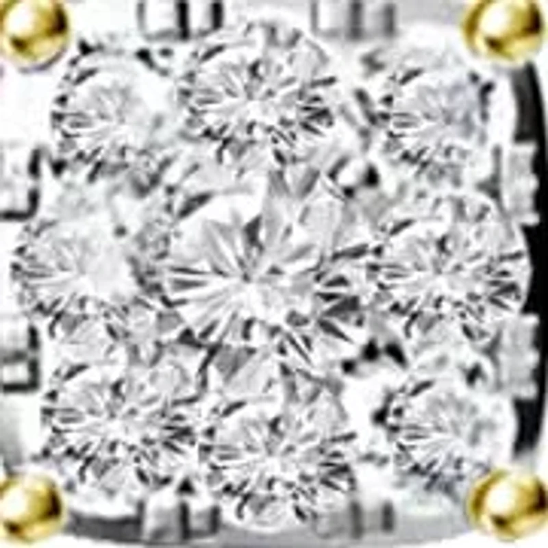 Lab Created Carat tw Lab Grown Diamond Earring set in 14K Gold 18 Inches