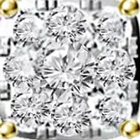 Lab Created Carat tw Lab Grown Diamond Earring set in 14K Gold 18 Inches