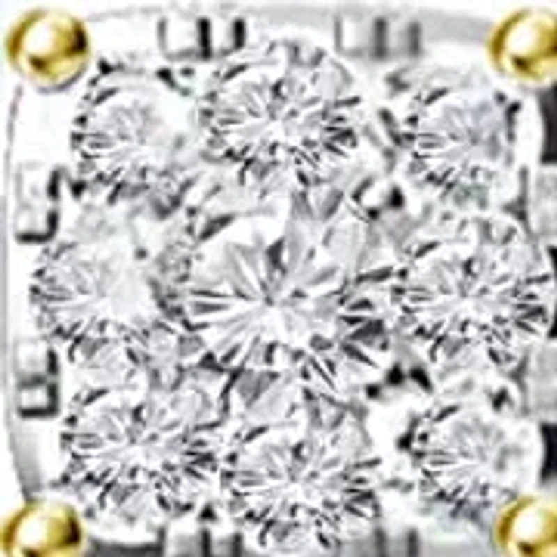 Lab Created Carat tw Lab Grown Diamond Earring set in 14K Yellow Gold 18 Inches