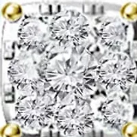 Lab Created Carat tw Lab Grown Diamond Earring set in 14K Yellow Gold 18 Inches