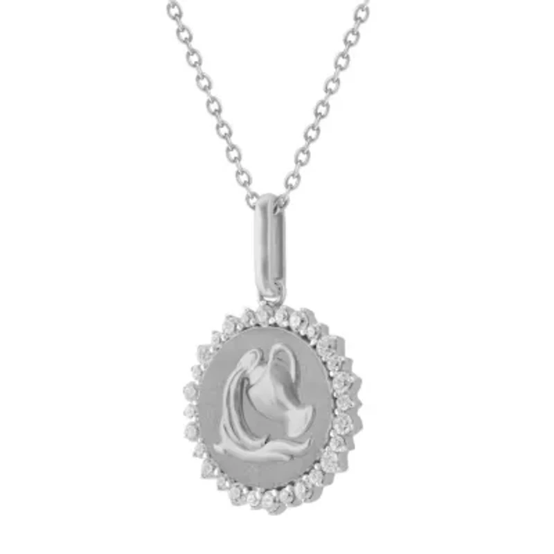 1/3CTW DIA AQUARIUS PENDANT IN STERLING SILVER