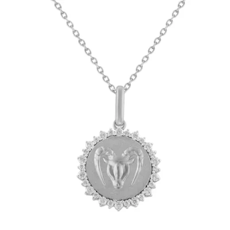 1/3CTW DIA CAPRICORN PENDANT IN STERLING SILVER